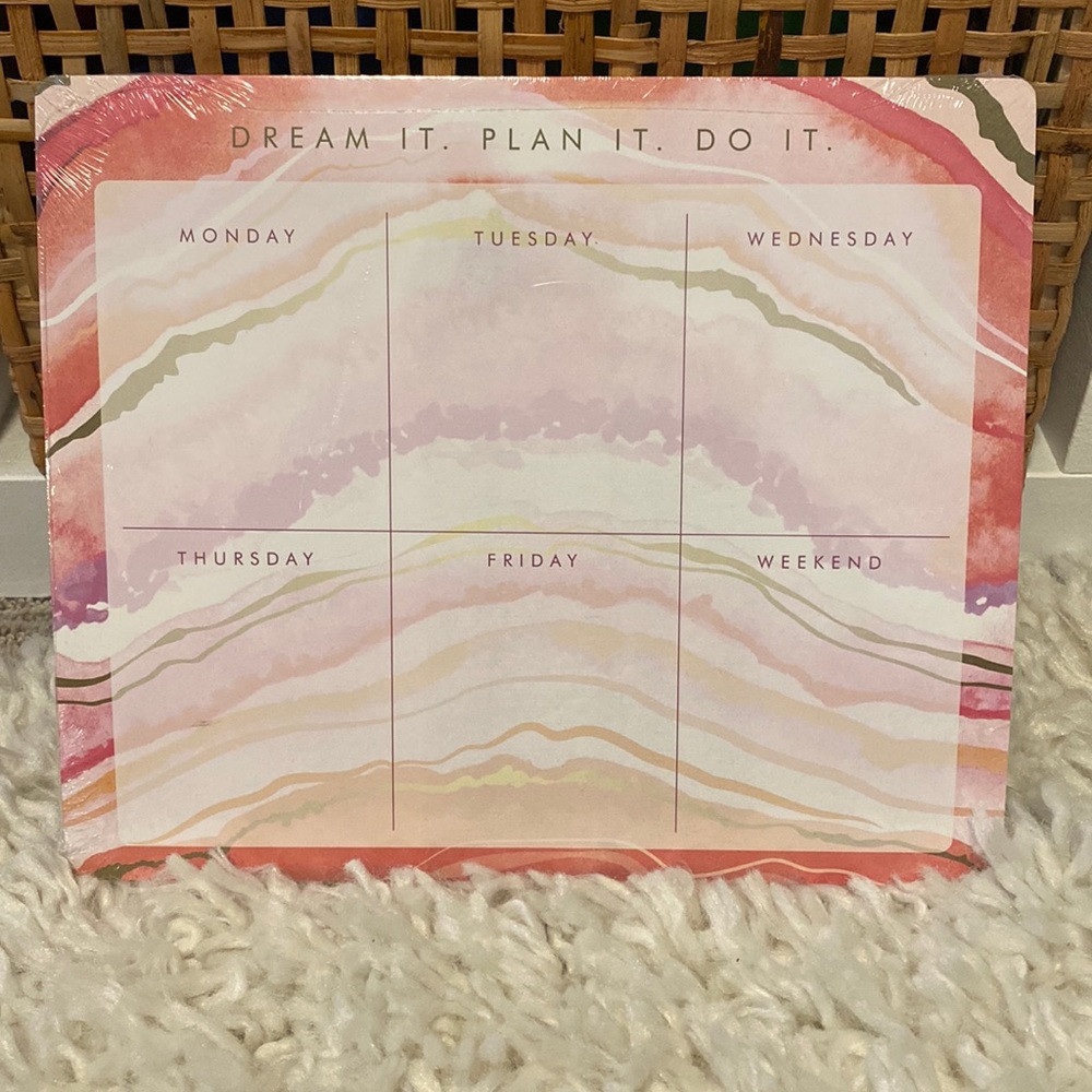 Daily Planner/ Paper Mousepad